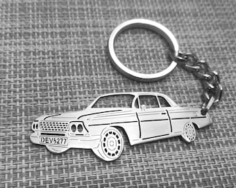 Vintage Chevy Impala Chevelle Nova Tachometer Photo Keychain