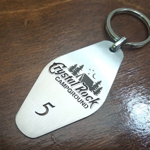Porte-clés d'hôtel personnalisé, porte-clés d'hôtel en métal personnalisé, porte-clés avec logo et chiffres, porte-clés d'hôtel personnalisé