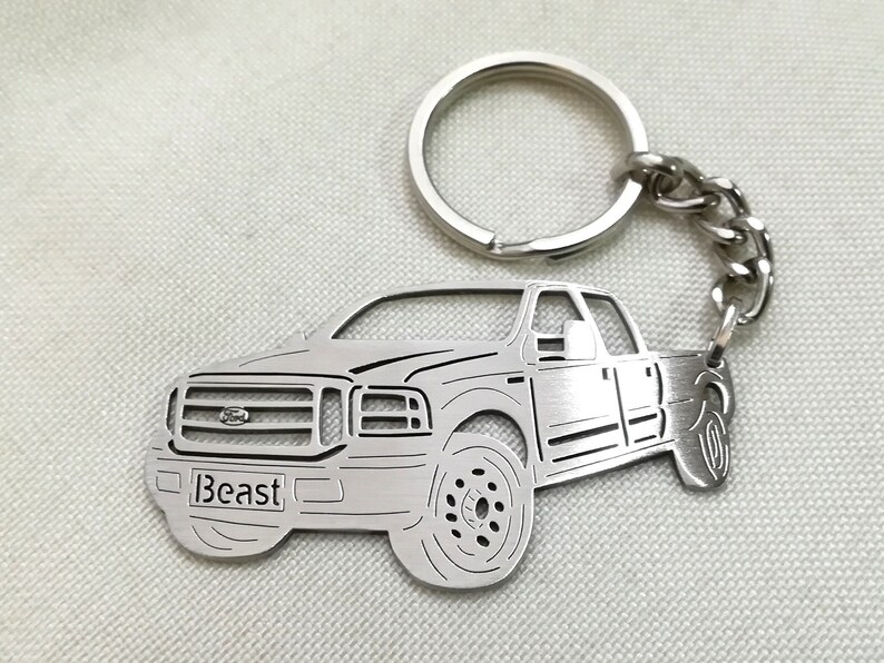 Birthday gift Custom FORD f250 keychain car keychain Etsy