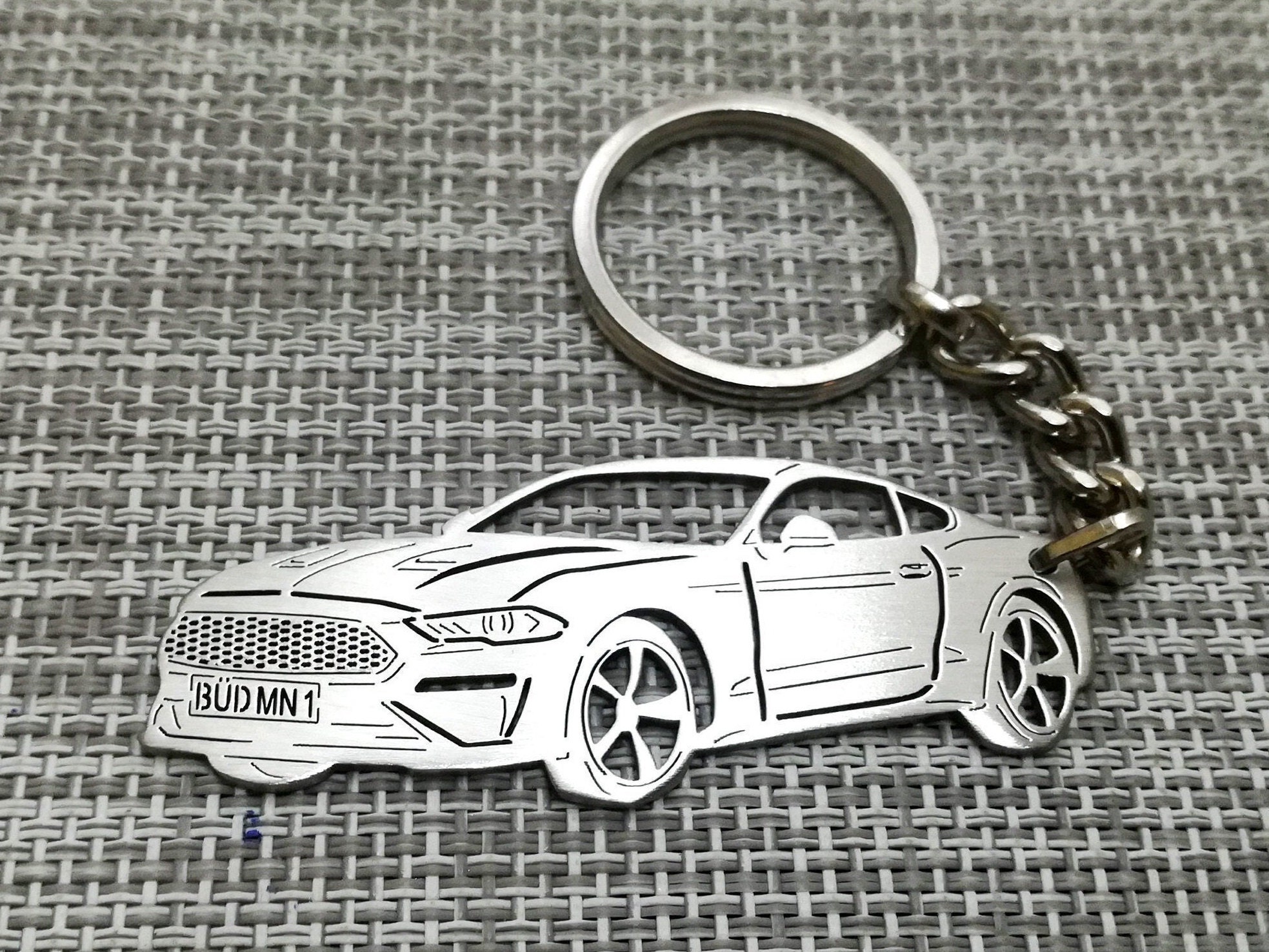Birthday gift Ford Mustang Bullitt Custom keychain car Etsy