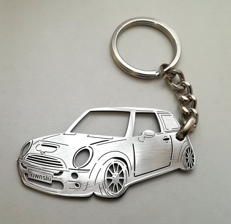 Mini Cooper Custom keychain birthday gift Custom keychain Etsy