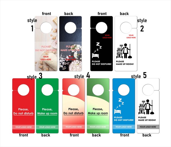 Parliky 2pcs Do Not Disturb Door Hanger Please Knock Slider