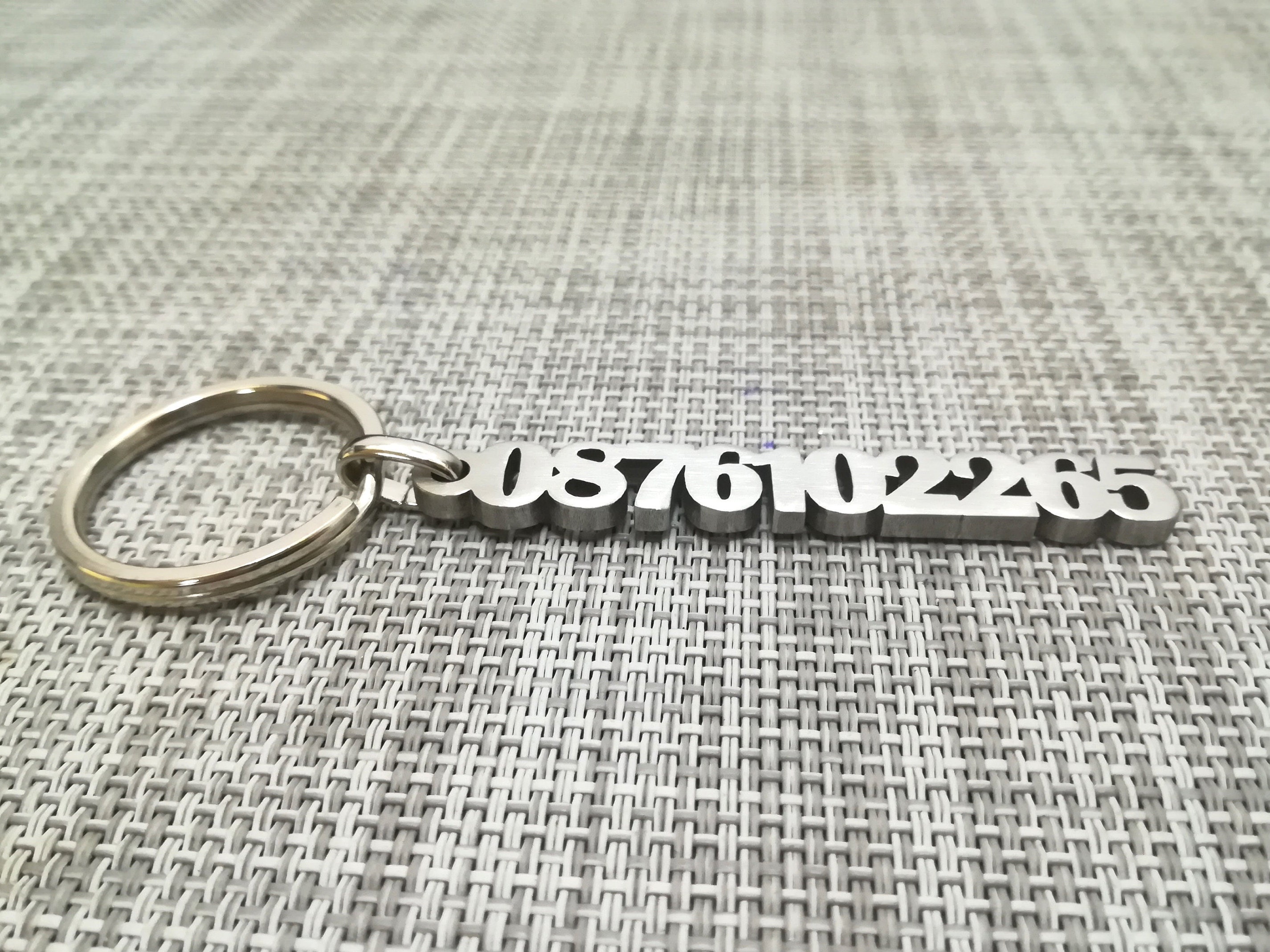 Number Keychain If Lost Keyring If Found Keychain Stainless Etsy Australia