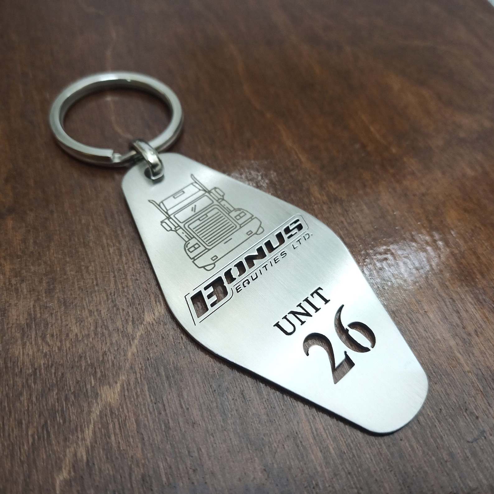 Personalized hotel Keychain Custom metal Hotel Keychain Etsy