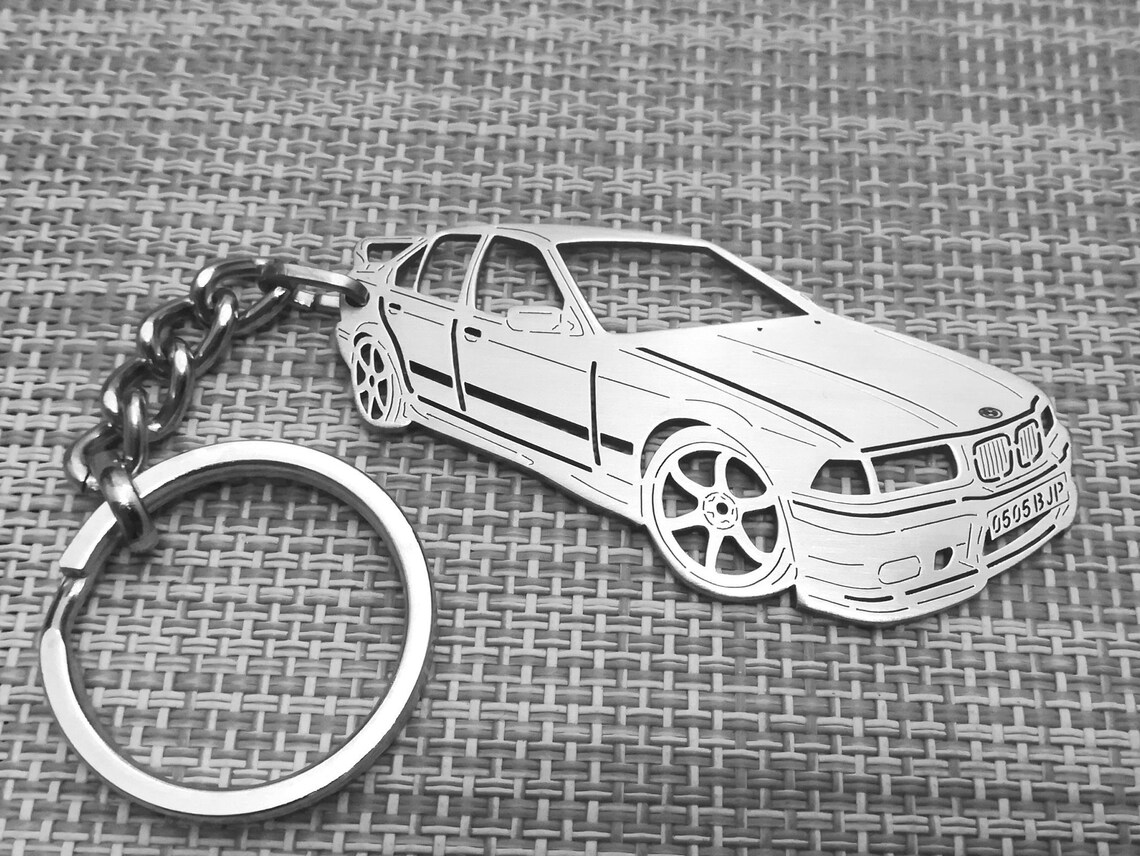 Birthday gift BMW 325i E36 sedan 1995 Custom keychain car Etsy