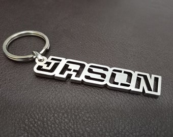 name keychain, custom keyring, your name keychain, stainless steel keychain, durable metal key chain