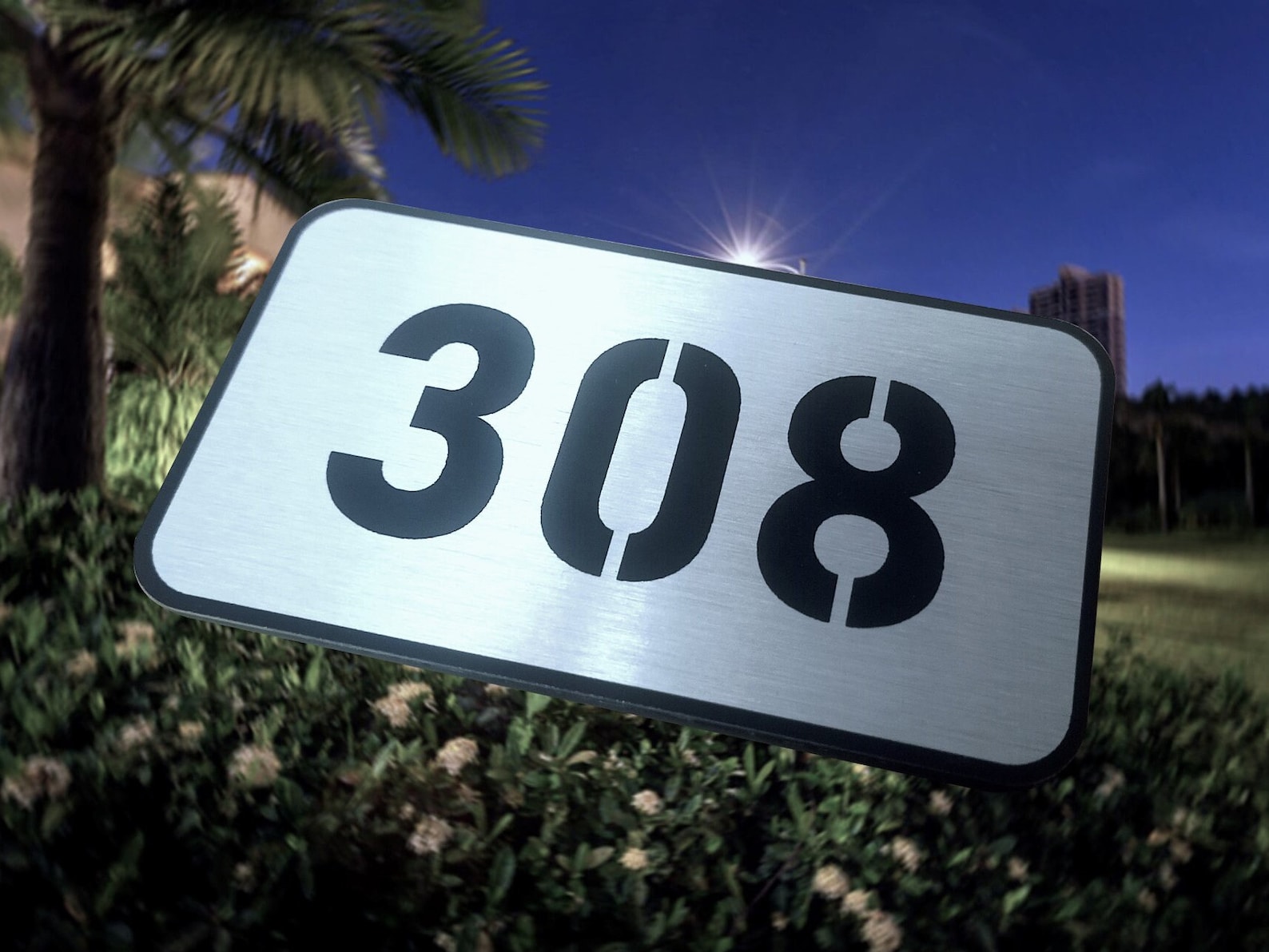 Kcd Inn Sign Custom Aluminum Door Numbers, Hotel Room Door Sign, Apartment Door ...