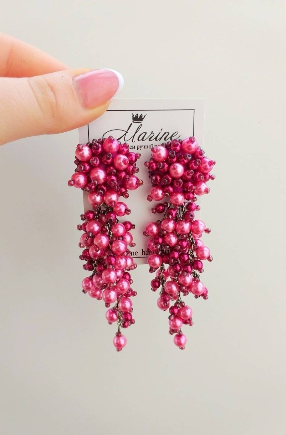 Oscar de la shop renta beaded earrings
