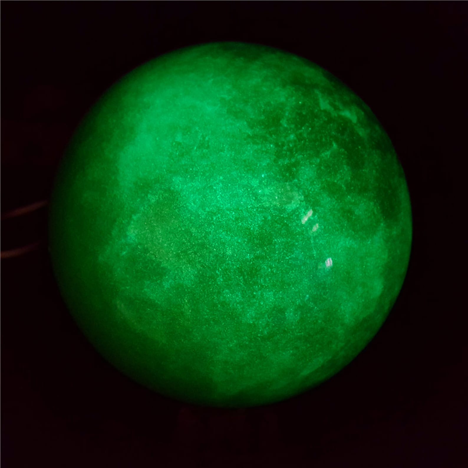 Green Glow Calcite Glow in Luminous Crystal the Dark Stone Etsy
