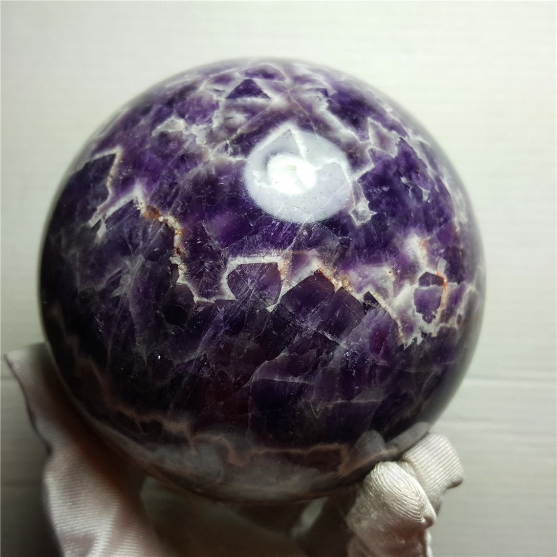 Natural Dream Amethyst Sphere Quartz Crystal Ball Polishing/by | Etsy