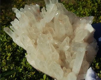 LARGE Natural Raw Himalaya Clear White Abundance Quartz Cluster/Top Raw Red Crystal Cluster/ Yellow Citrine Quartz Crystal Cluster EE303
