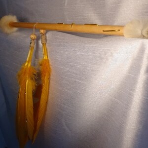 Tigers Eye Stone Healers Rod Root Worker Wand Shaman Rod