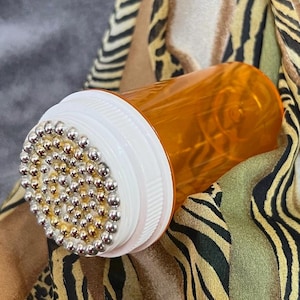 Bedazzled Pill Bottle - Container for Small Objects - Vitamins - Medicine - Marijuana - Travel - Sparkly and one of a kind