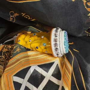 Blue and Silver Bedazzled Pill Bottle - Container for Small Objects - Vitamins - Medicine - Marijuana - Travel - Remember your Meds!