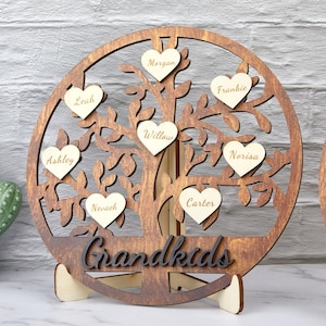 Personalized Family Tree, Gift For Mom, Family Tree, Father&#39;s day gift, Gift for Grandma, Family Tree Sign, Home Decor, Grandparents Gift