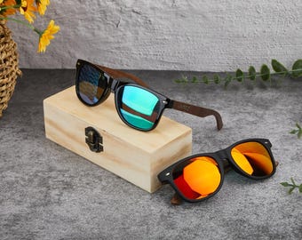 Personalized Groomsmen Sunglasses,Men Trendy Wooden Sunglasses,Wedding Sunglasses,Engraved Sunglasses,Groomsmen Gifts Set,Custom Sunglasses