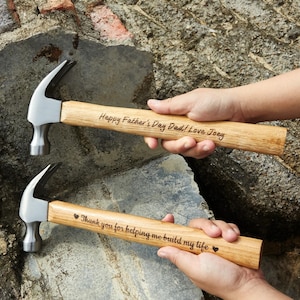 Personalized Hammer Father&#39;s Gift, Engraved Hammer for Husband Gift, Personalized Hammer for Grandpa Gift, New Home Gift