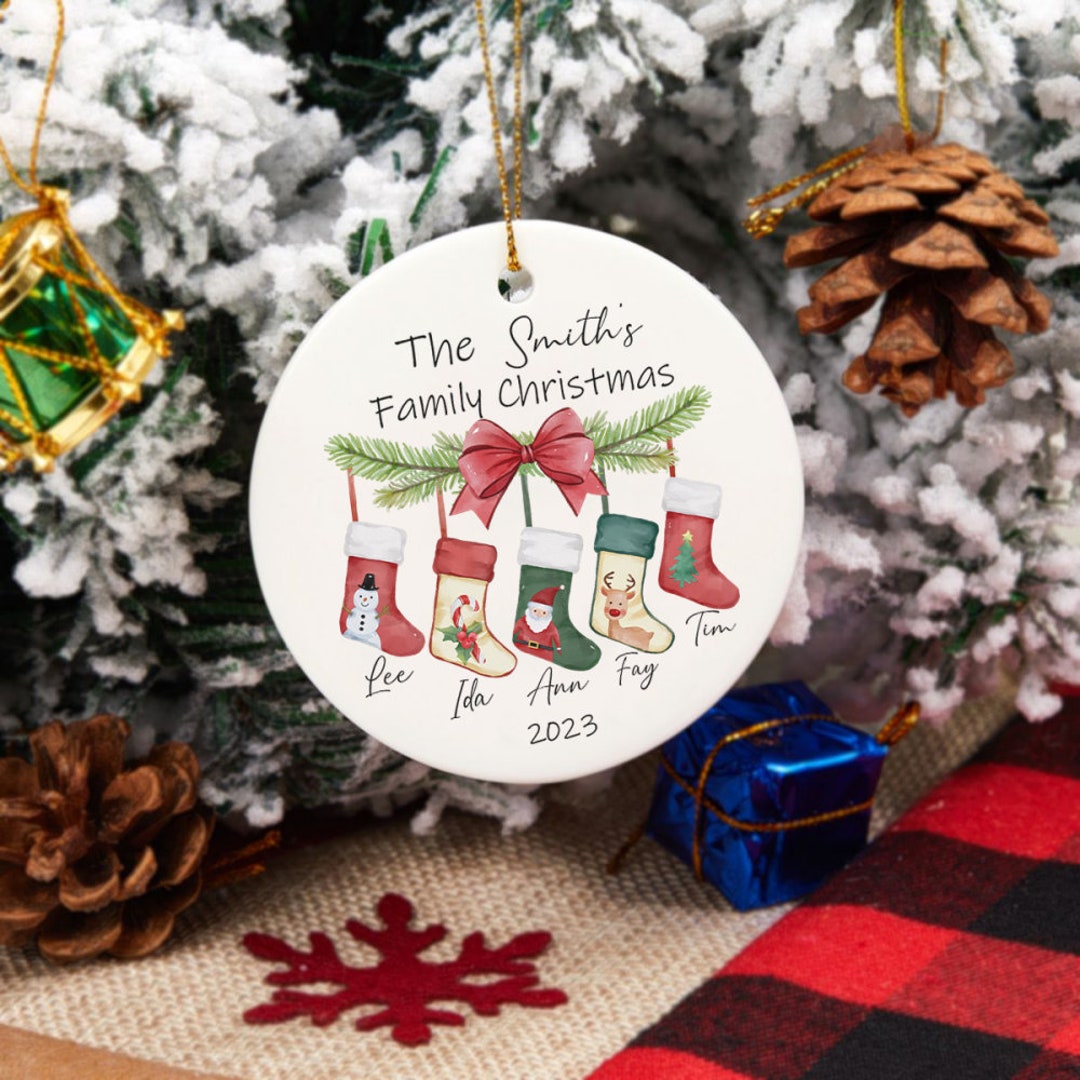 Personalised Family Christmas Bauble Family Christmas Tree Etsy