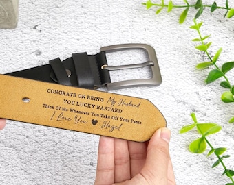 Custom Handmade Belt,Unique Gift for Husband,Personalized Engraved Leather Belt,Engraved Leather Belt -Genuine Leather,Gift for Boyfriend