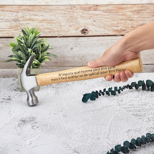 Personalized Hammer, Engraved Hammer, Custom Hammer Set - Father&#39;s Day Gift, Grandpa Gift, Best Dad Ever, Retirement Gift, Gifts for Men