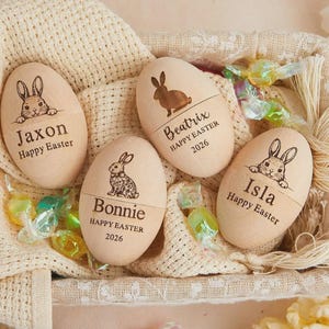Engraved Wooden Egg Shaker for Kids, Personalized Musical Easter Egg Shakers, EKids Musical Instrument, Easter Gifts, Baby First Easter