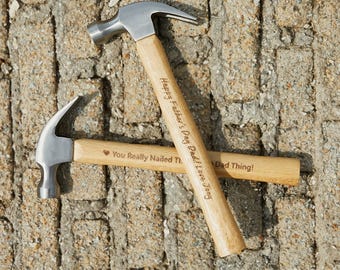 Custom Engraved Hammer for Father,Personalized Fathers Day Gift,Engraved Hammer for Father's Day,Gift for Grandpa