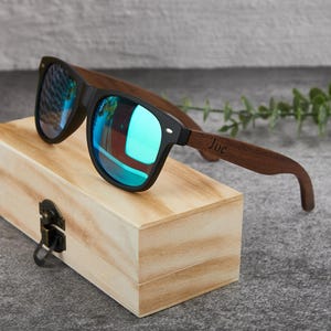 Personalized Groomsmen Sunglasses,Men Trendy Wooden Sunglasses,Wedding Sunglasses,Engraved Sunglasses,Custom Sunglasses,Groomsmen Gifts Set