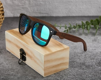 Personalized Groomsmen Sunglasses,Men Trendy Wooden Sunglasses,Wedding Sunglasses,Engraved Sunglasses,Custom Sunglasses,Groomsmen Gifts Set
