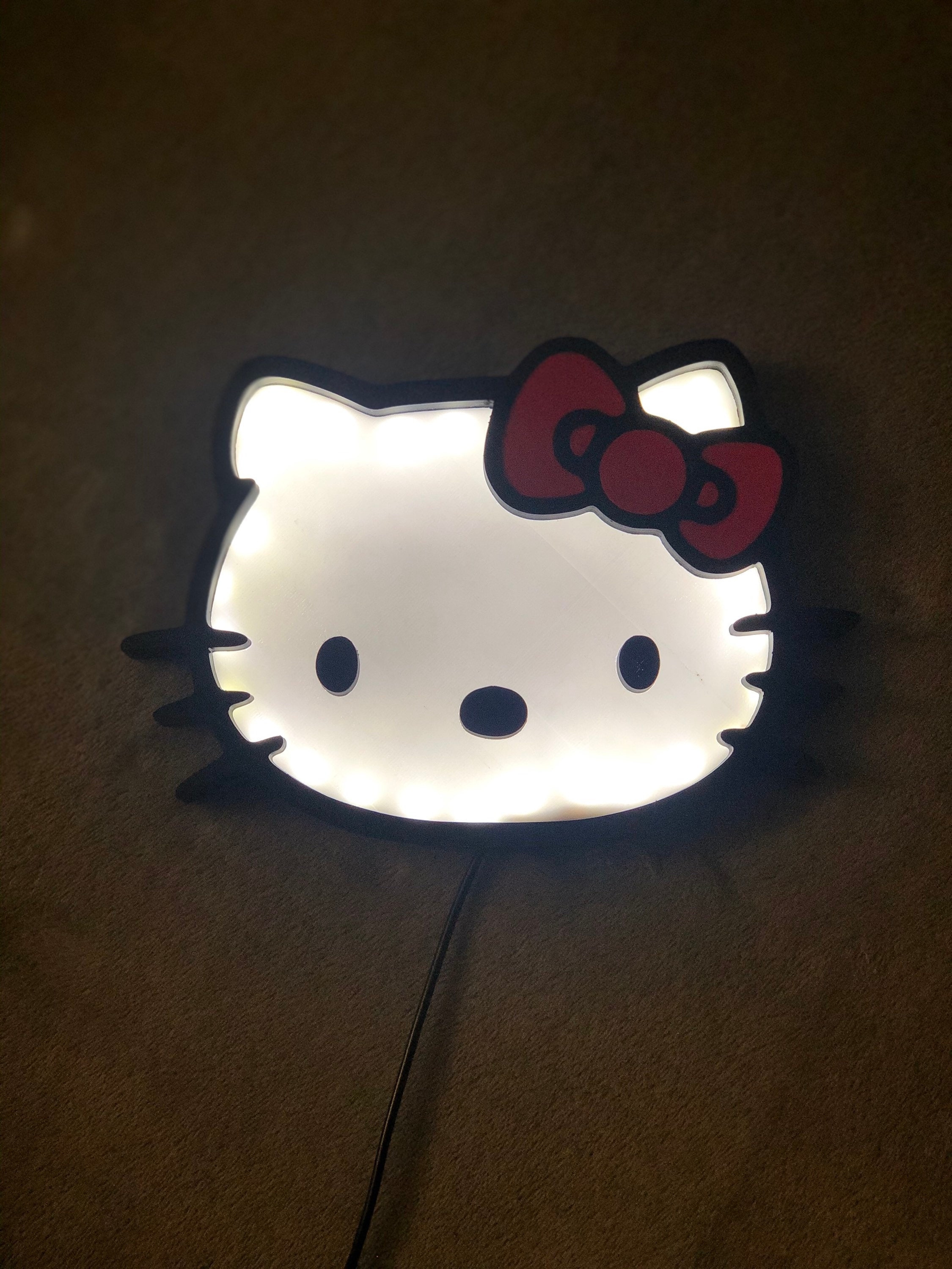 Hello Kitty Wall Lamp Etsy UK