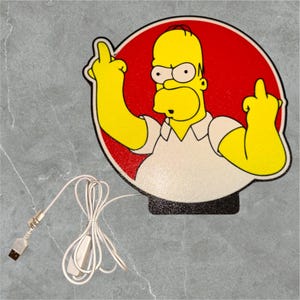 The Simpsons Lamp - Etsy