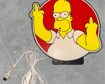 Caja de luz de Homer Simpson