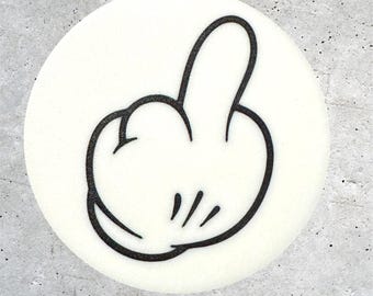 Cubierta de enganche para guante de dedo medio