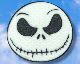 Cubierta de enganche de Jack Skellington que brilla en la oscuridad – Receptor de 2”