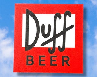Portada de la cerveza Duff Hitch de Los Simpson
