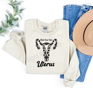Mind your own uterus, Womens Rights, Uterus, Happy Face, Peace Sign