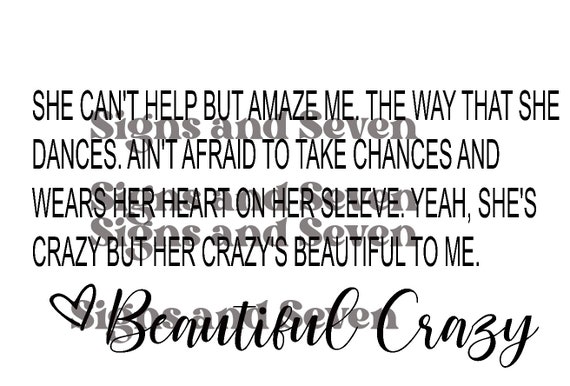 Beautiful Crazy//Lyrics//Love Song