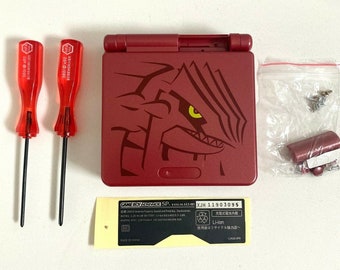 Replacement Housing for Nintendo GBA Game Boy Advance SP Shell Red Groudon