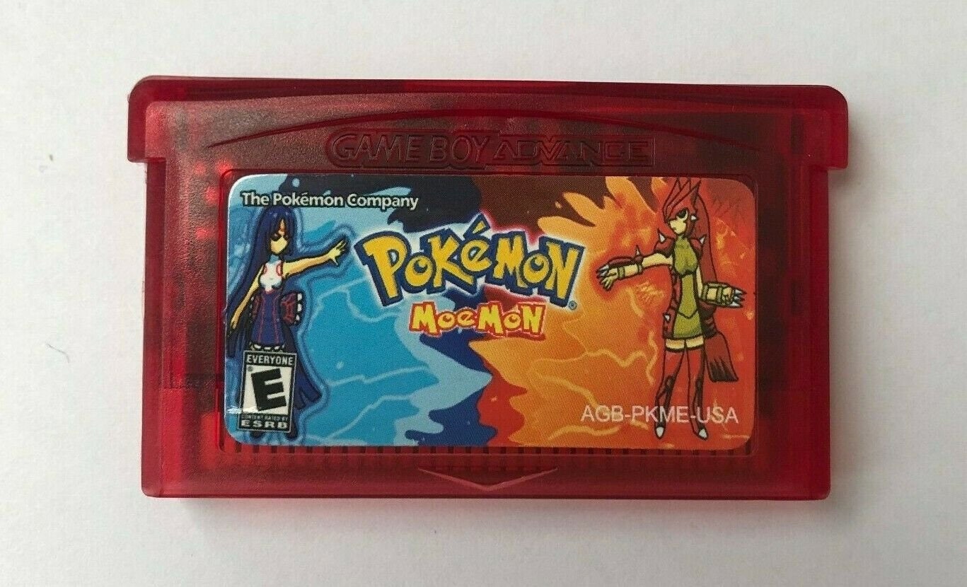 uanset Frustration høste Pokemon Moemon Fire Red Game Boy Advance GBA Fan Made Hack US - Etsy Israel