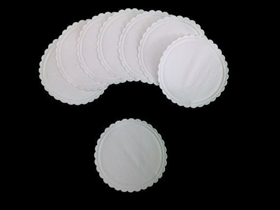 100 X Plain White Multi Ply Paper Round, Round Paper Coasters