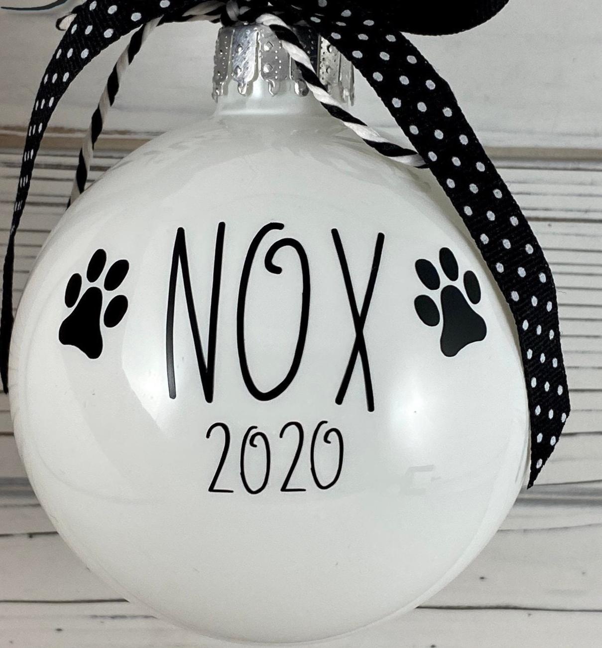 Personalized Pet Paw Print Ornament – Custom Name, Pet Memorial Gift - Etsy