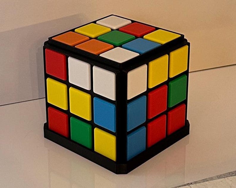 3D Printed Puzzle Cube Stash Box | Retro PC Gamer Gift and Decor - Etsy