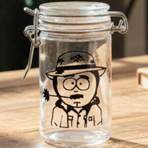 Smell Proof Glass Stash Jar, Funny Trinket Storage for Herbs, Spices & Small Items, “Randy” Gag Gift, 21st Birthday Idea, Odor Proof image 7