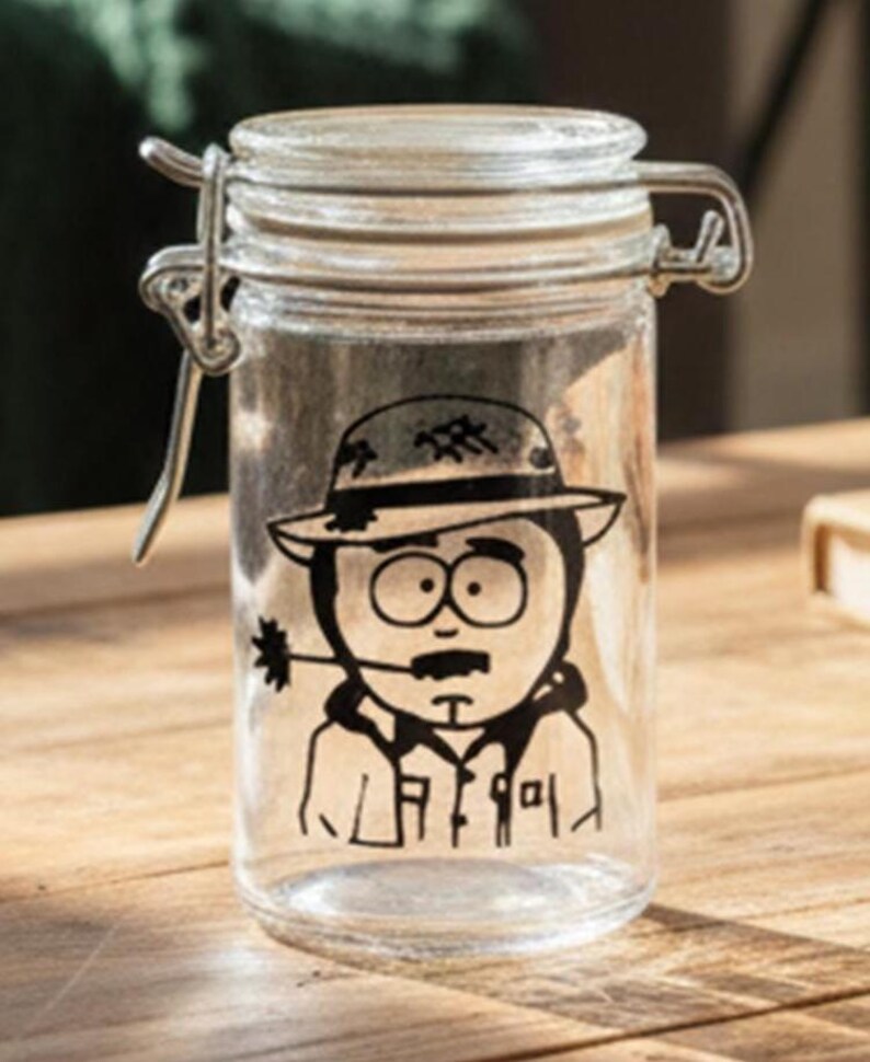 Smell Proof Glass Stash Jar, Funny Trinket Storage for Herbs, Spices & Small Items, “Randy” Gag Gift, 21st Birthday Idea, Odor Proof image 7