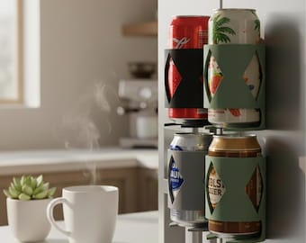 Magnetic Tin Container, 3d Printed Can & Pouch Organizer, Hands Free Drink Holder, Military Workshop Tools
