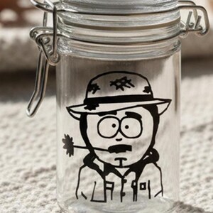 Smell Proof Glass Stash Jar, Funny Trinket Storage for Herbs, Spices & Small Items, “Randy” Gag Gift, 21st Birthday Idea, Odor Proof image 9