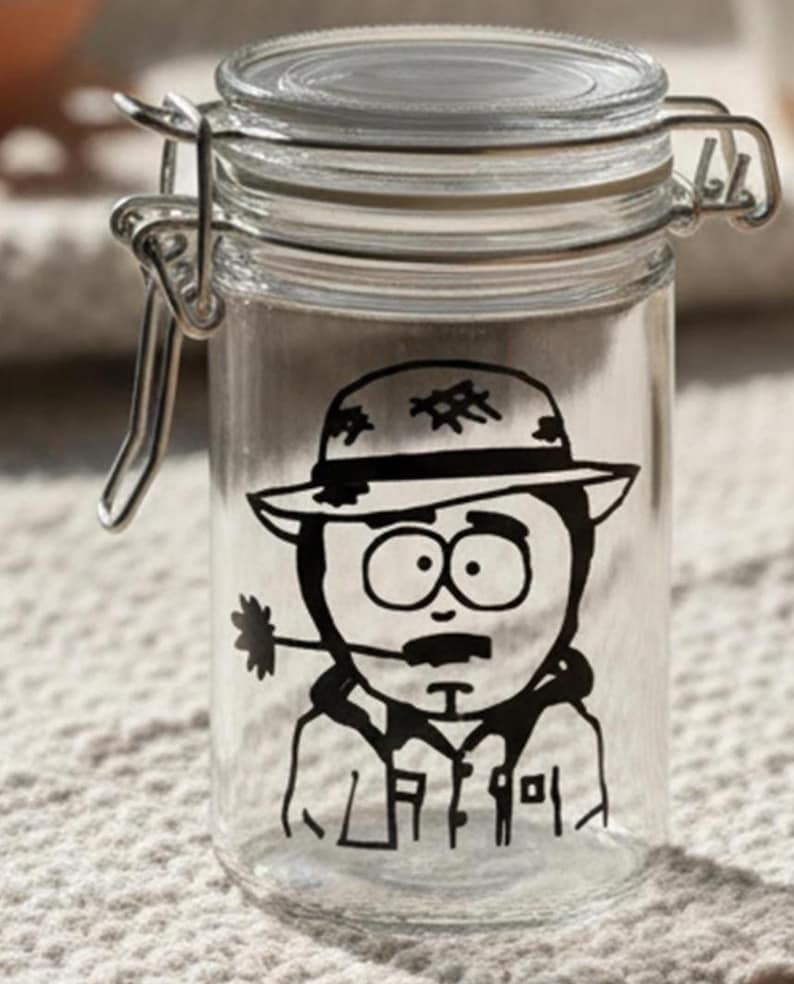 Smell Proof Glass Stash Jar, Funny Trinket Storage for Herbs, Spices & Small Items, “Randy” Gag Gift, 21st Birthday Idea, Odor Proof image 9