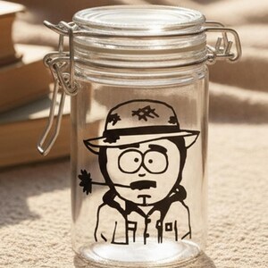 Smell Proof Glass Stash Jar, Funny Trinket Storage for Herbs, Spices & Small Items, “Randy” Gag Gift, 21st Birthday Idea, Odor Proof image 4