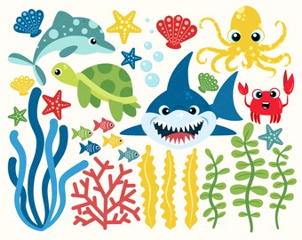 Under The Sea Clipart Etsy