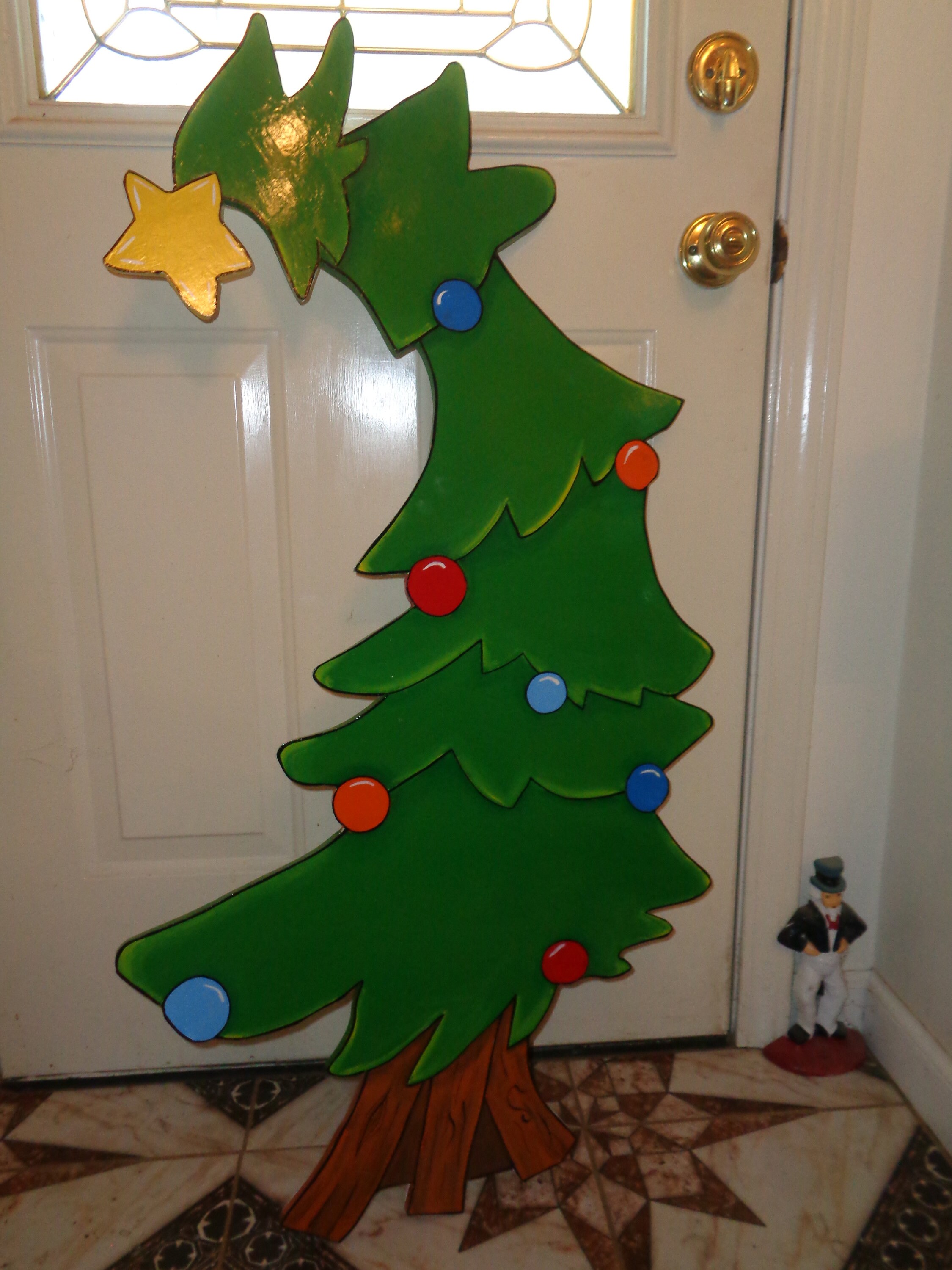 Whoville Christmas Tree 42''x 23'' yard art Etsy