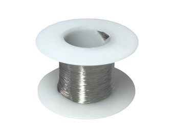 34 AWG Stainless Steel Wire, Pure Round 316L - Various Lengths Available